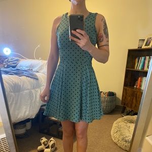 Vintage polka-dot mini dress